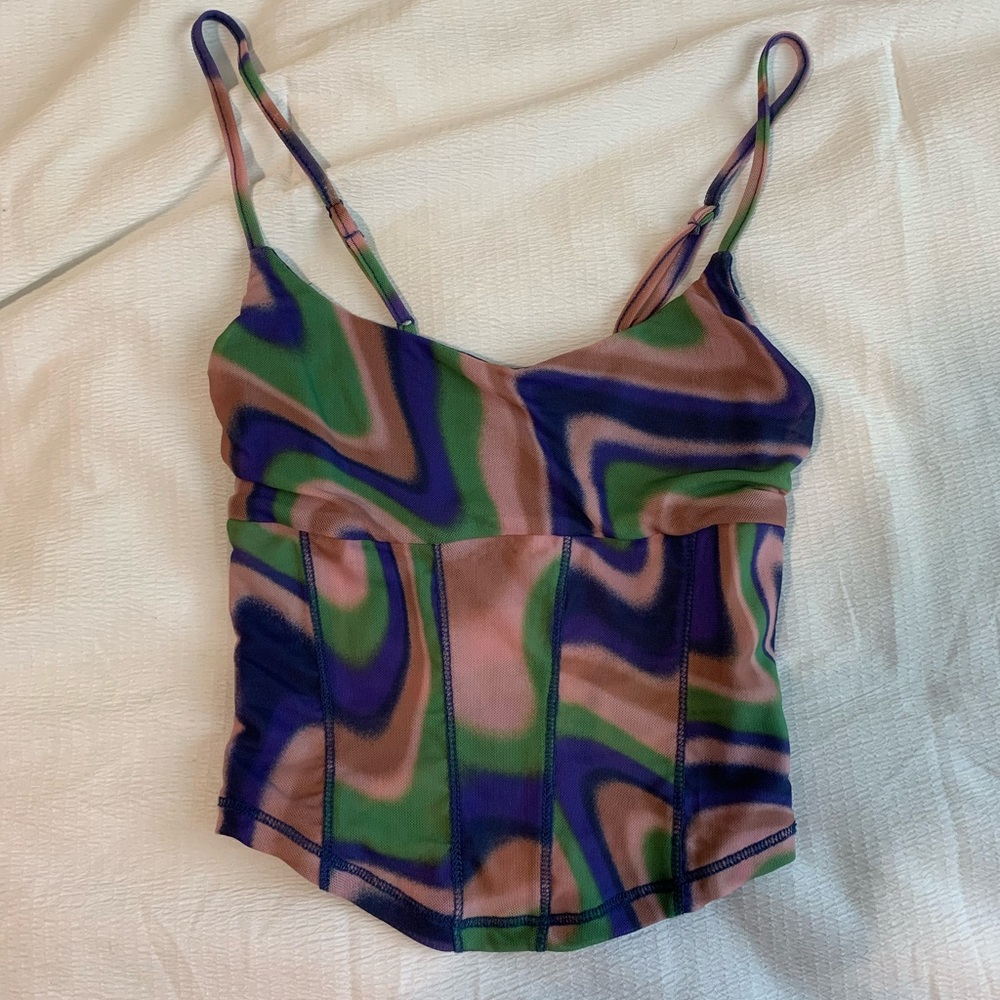 Urban Outfitters Mesh Corset Top size XS
